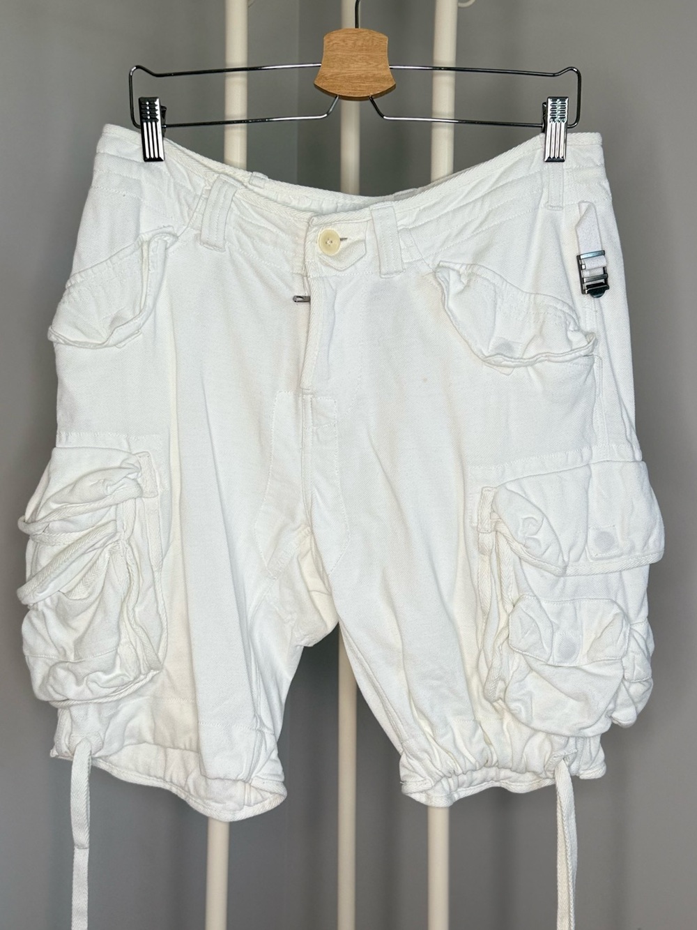 Ralph Lauren White Cargo Drawstring Women’s Shorts